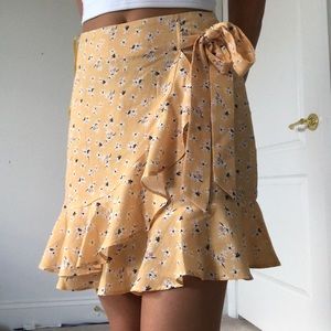 Princess Polly Floral Ruffle Skirt